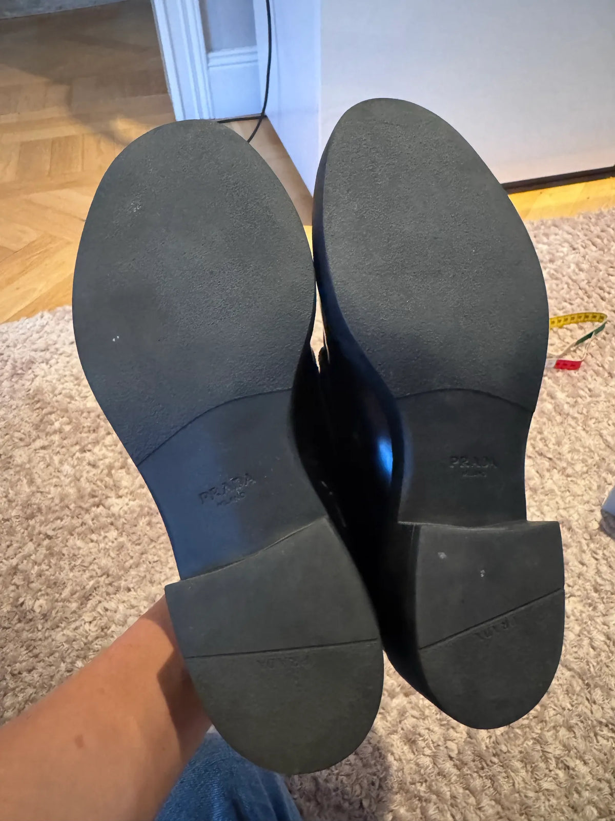Prada Platform-skinnloafers