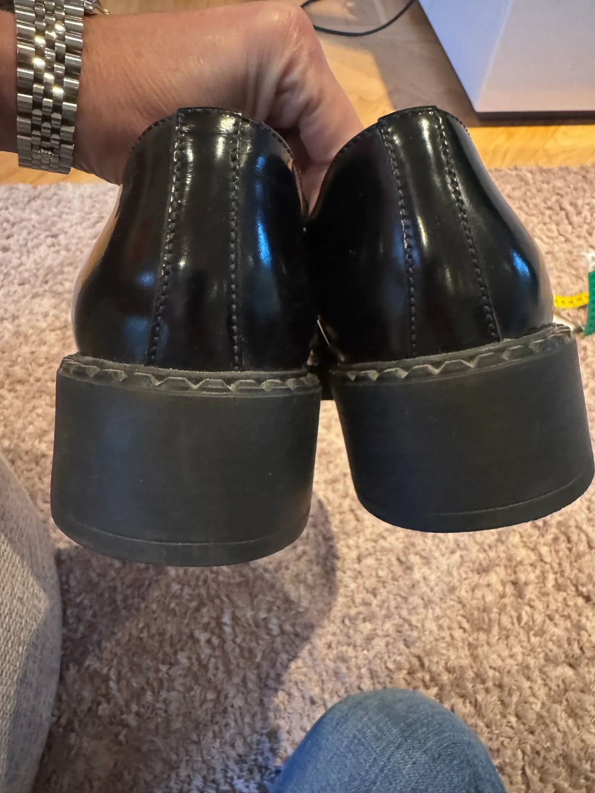 Prada Platform-skinnloafers