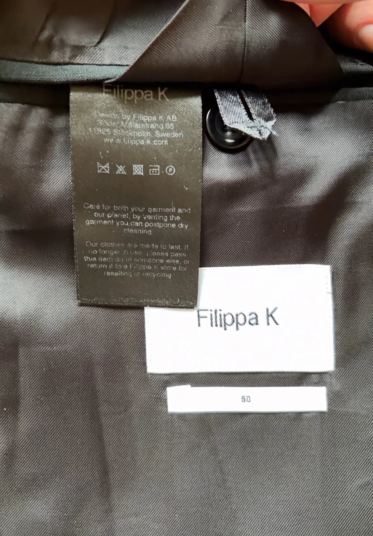 Filippa K Cool Wool , Dark Spruce-ullkavaj
