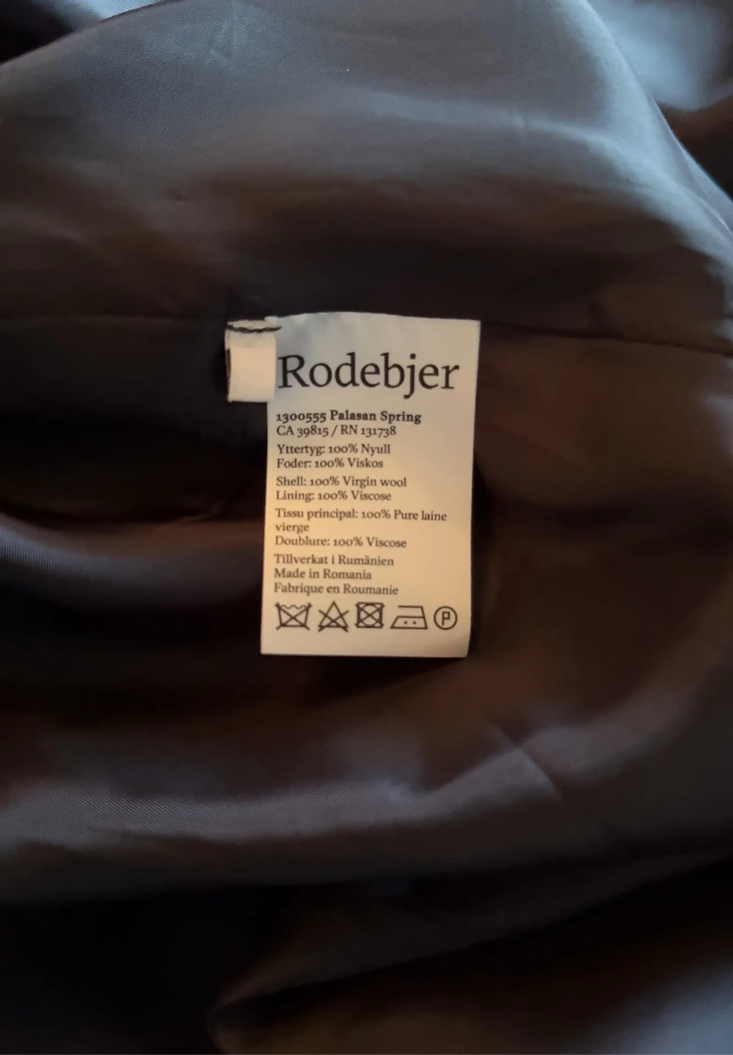 Rodebjer Palasan Spring-ullklänning