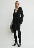Toteme Short Bell-sleeve Black Dress