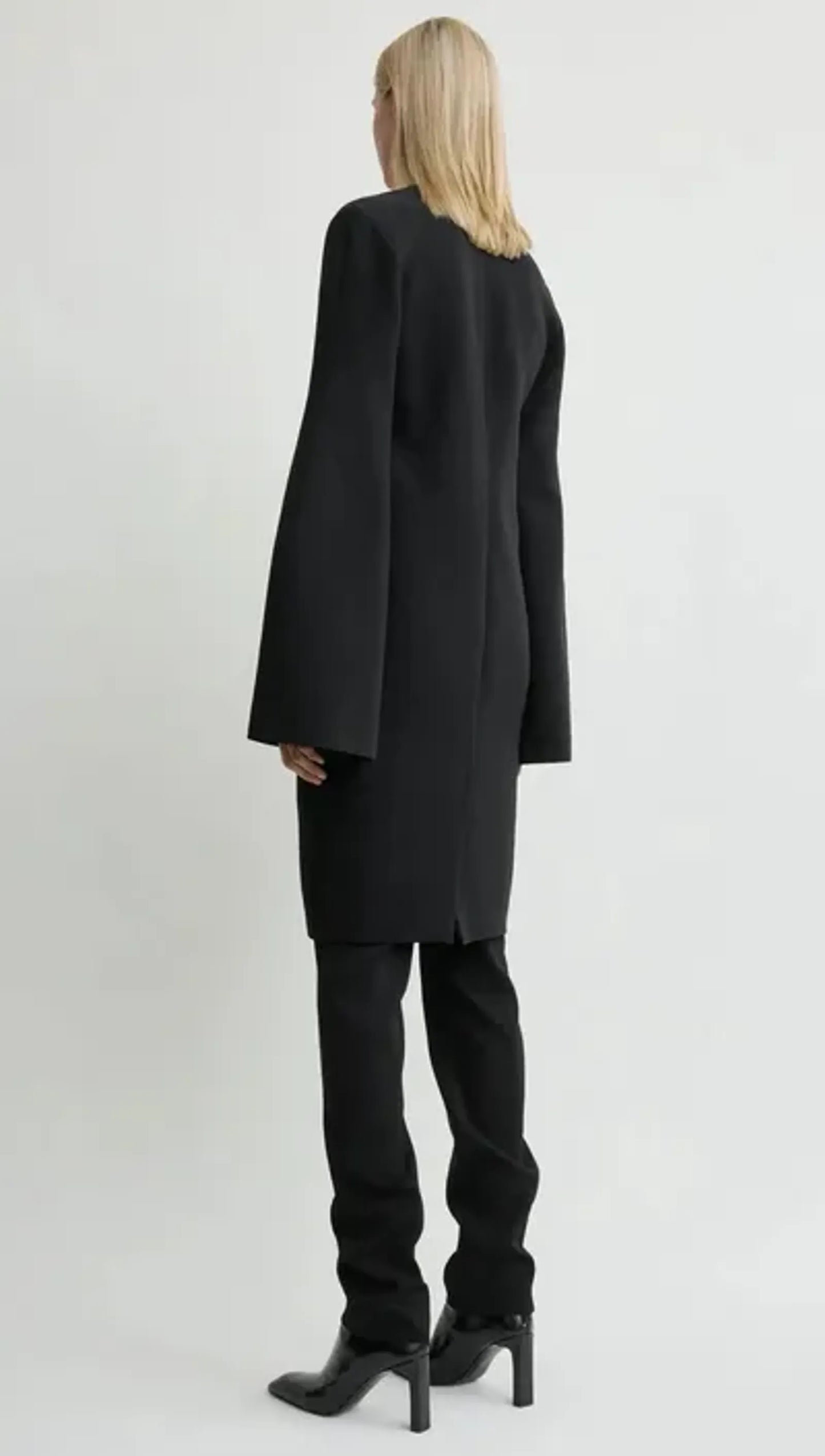 Toteme Short Bell-sleeve Black Dress