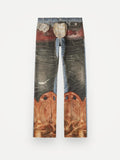 Acne Studios Trompe L'oeil Straight-leg Brushed Jeans