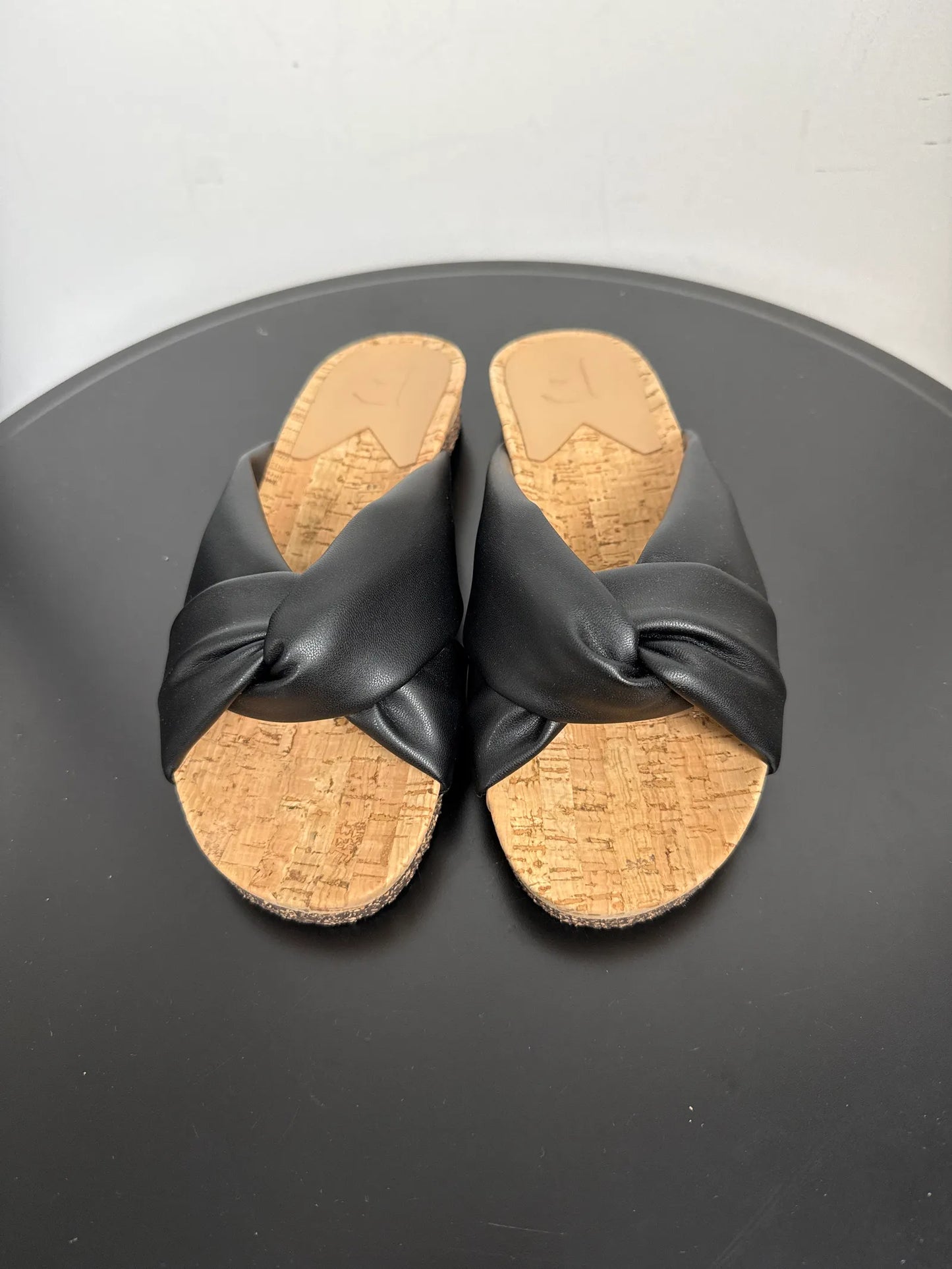 Flattered Lou Black Vegan Sandals