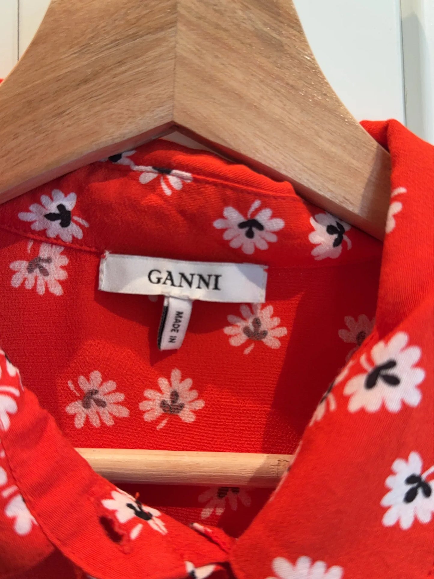 Ganni 1742 Silvery Crepe Dress