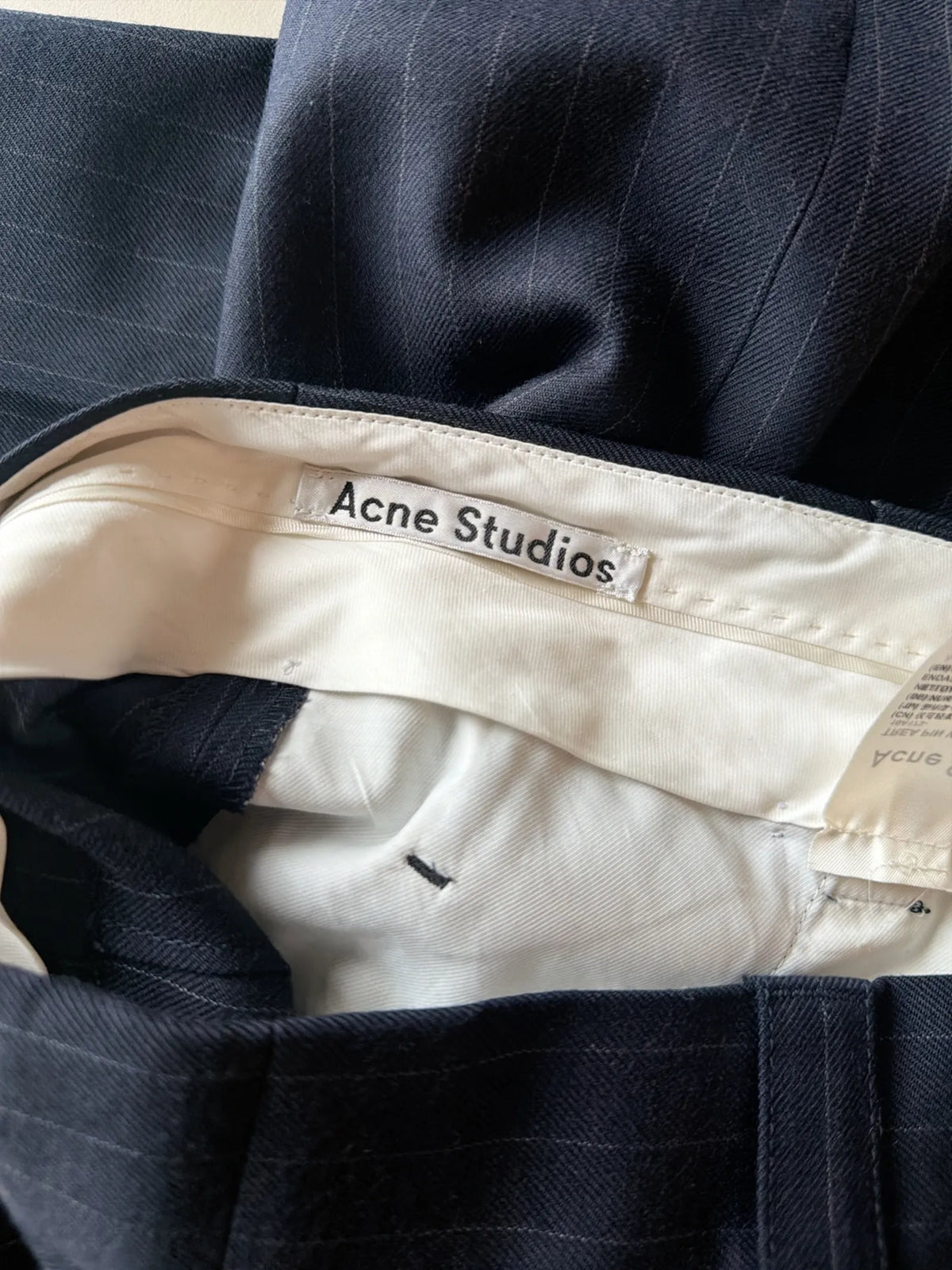Acne Studios Trea Pin Wo-ullkostymbyxor