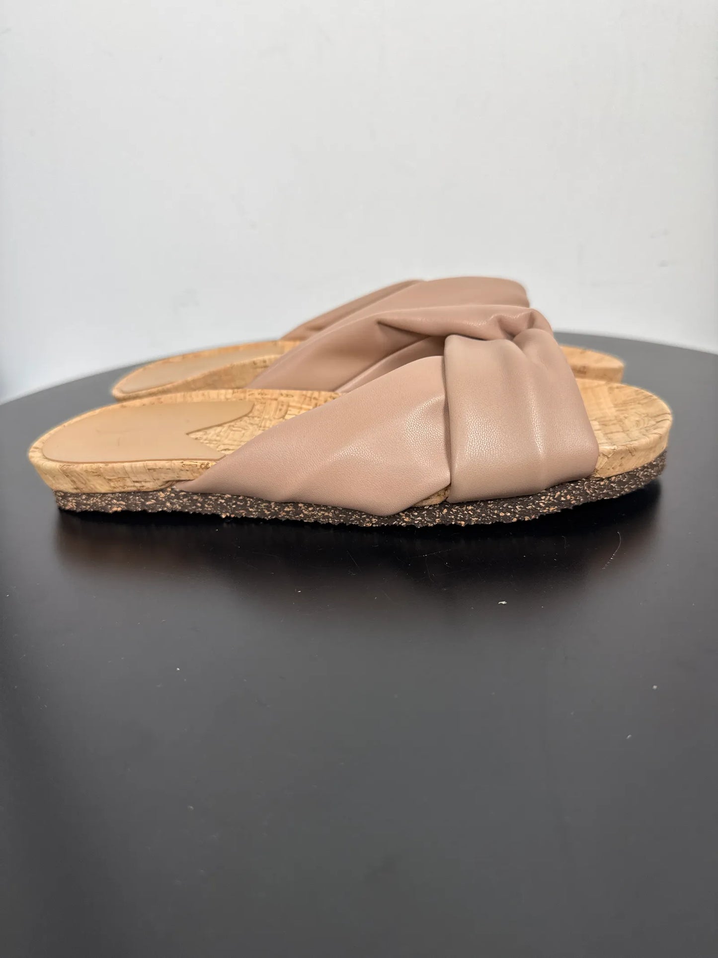 Flattered Lou Beige Vegan Sandals