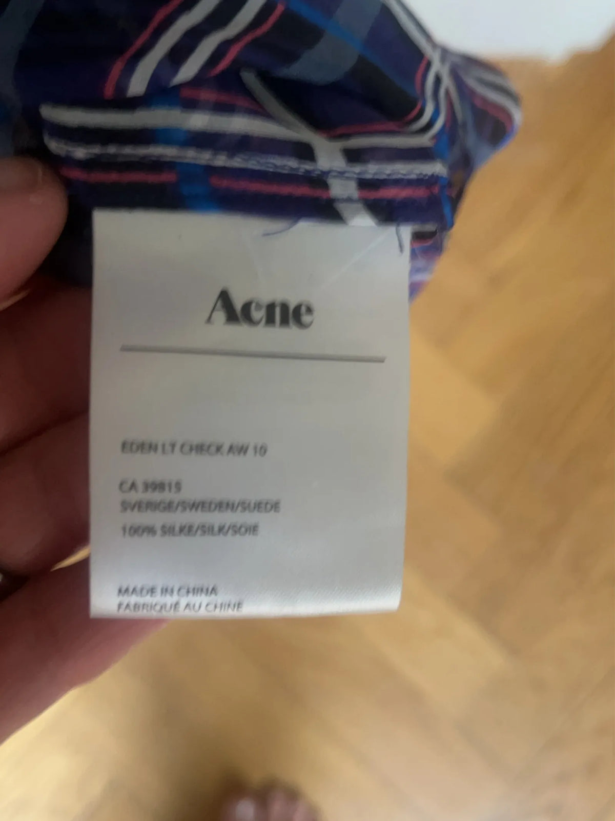 Acne Studios-sidenskjorta