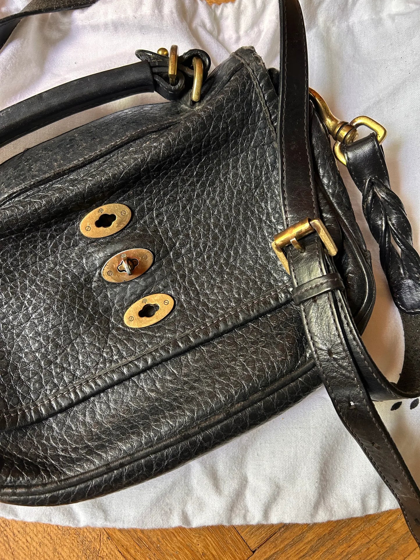 Mulberry Bryn Leather Satchel-skinnaxelremsväska