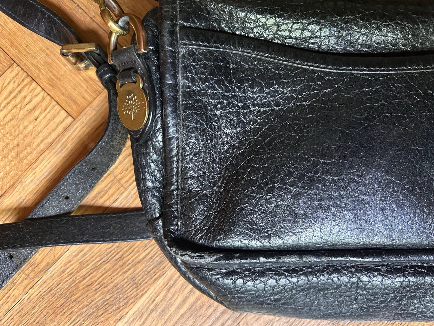 Mulberry Bryn Leather Satchel-skinnaxelremsväska