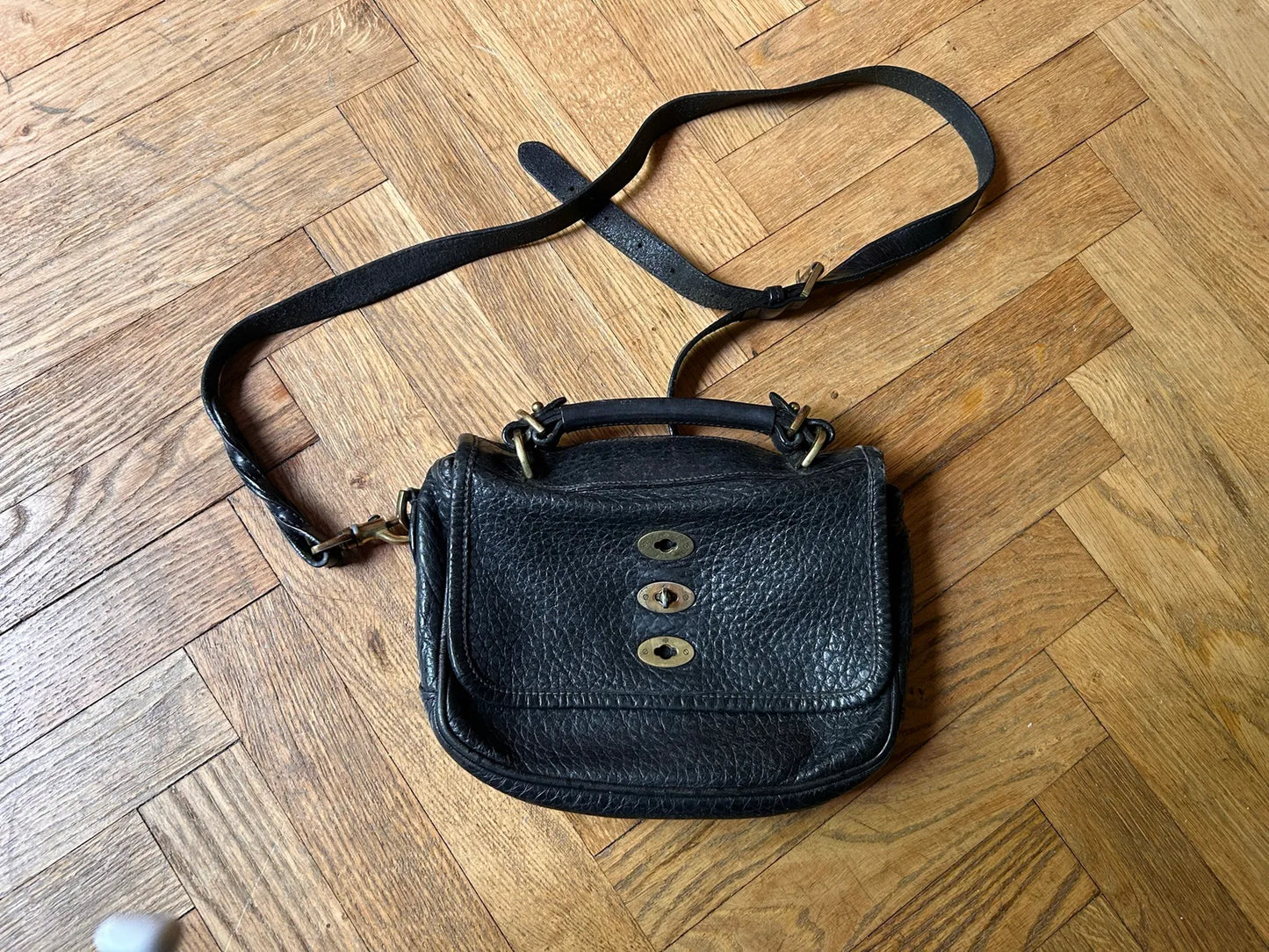Mulberry Bryn Leather Satchel-skinnaxelremsväska