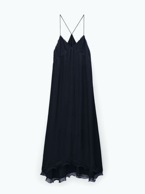 Filippa K Structure Frill-sidenklänning NWOT