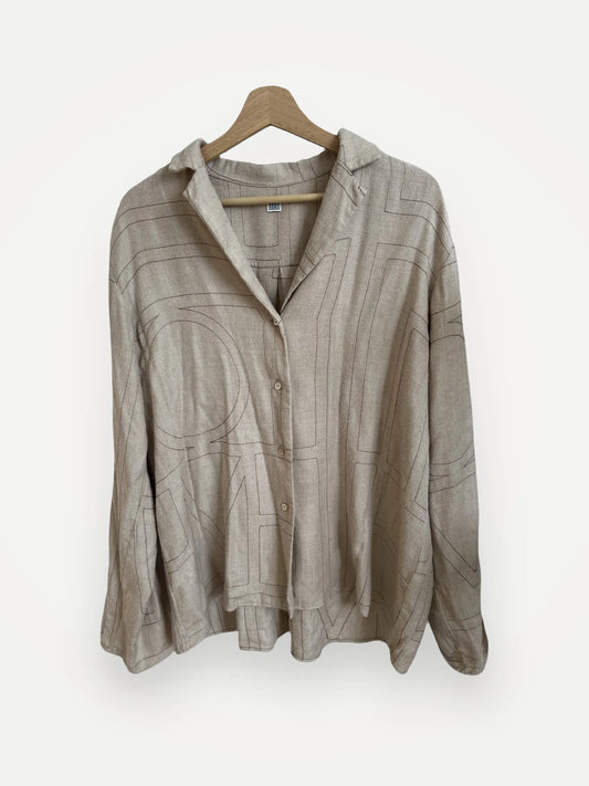 Toteme Monogram Flannel Pj-skjorta NWOT
