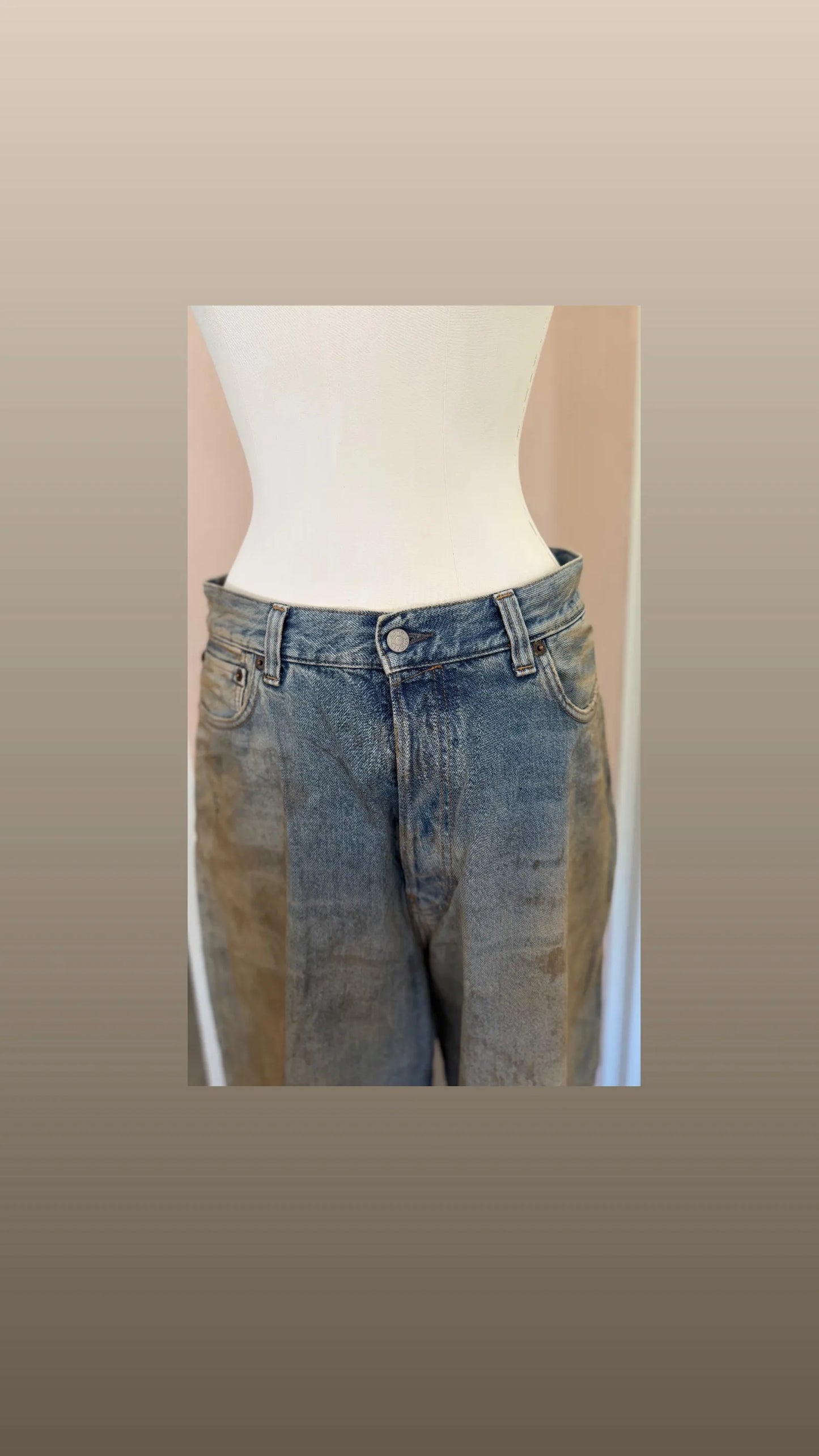 Acne Studios 2023 Loose Fit Low Waist, Baggy Leg-jeans NWT