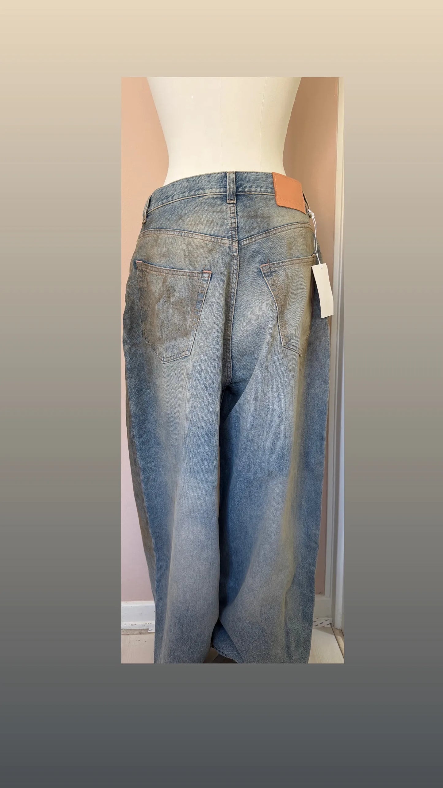 Acne Studios 2023 Loose Fit Low Waist, Baggy Leg-jeans NWT