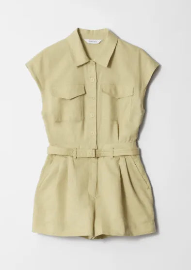 & Other Stories Utility Playsuit-linnejumpsuit