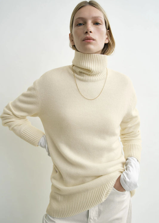 Toteme High Turtleneck-kashmirpolotröja NWOT