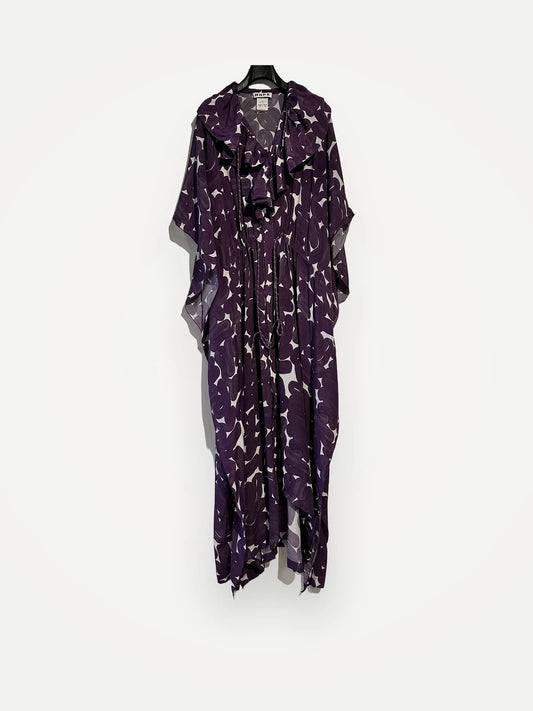 Hope Frill Silk-sidenkaftan