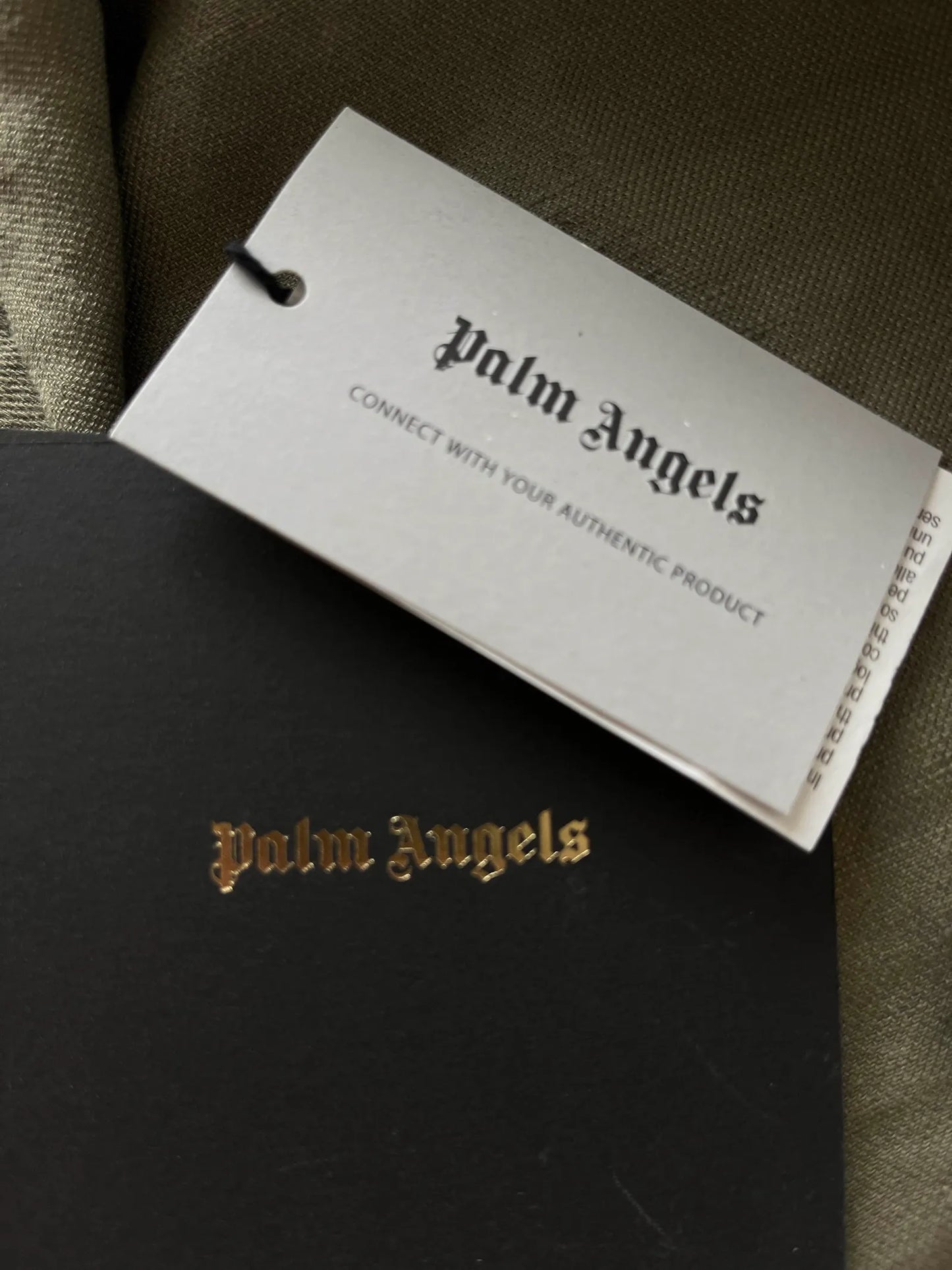 Palm Angels Organic Loose Military Linen Shirt