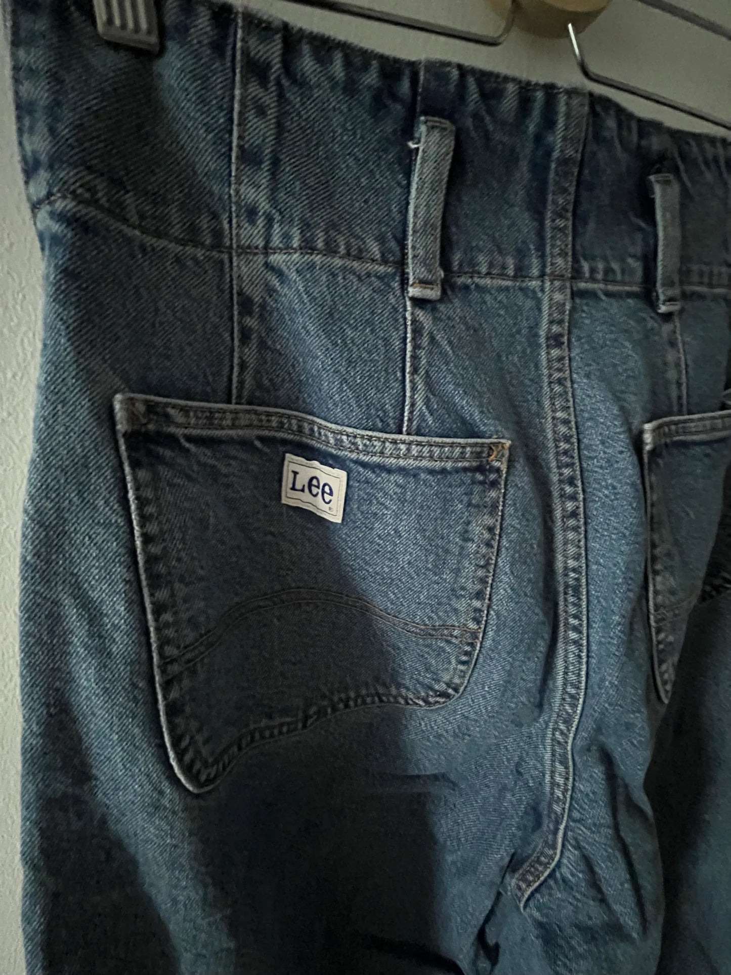 Lee Pleated Straight Leg Jeans