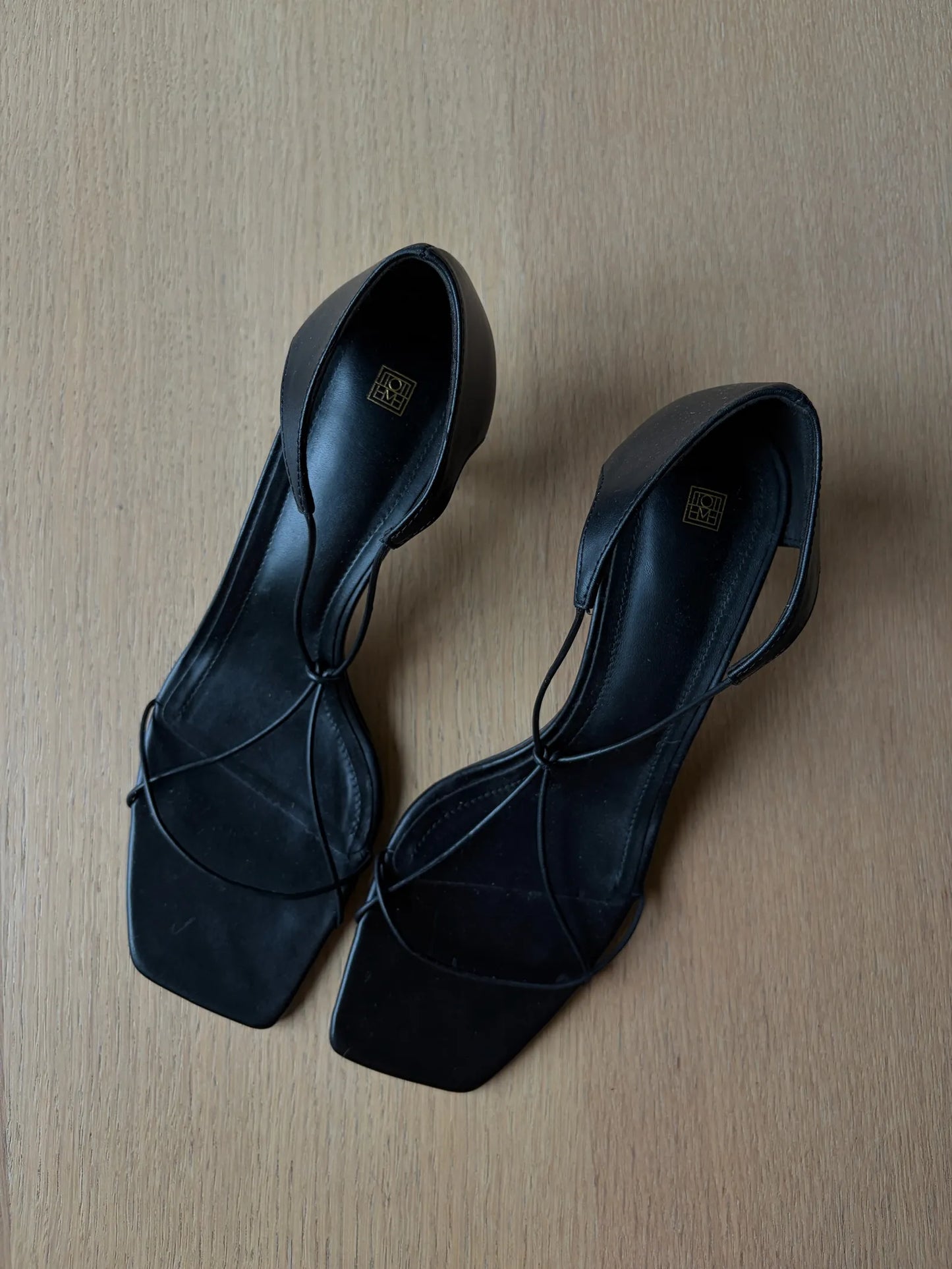 Toteme Knot Leather Heels