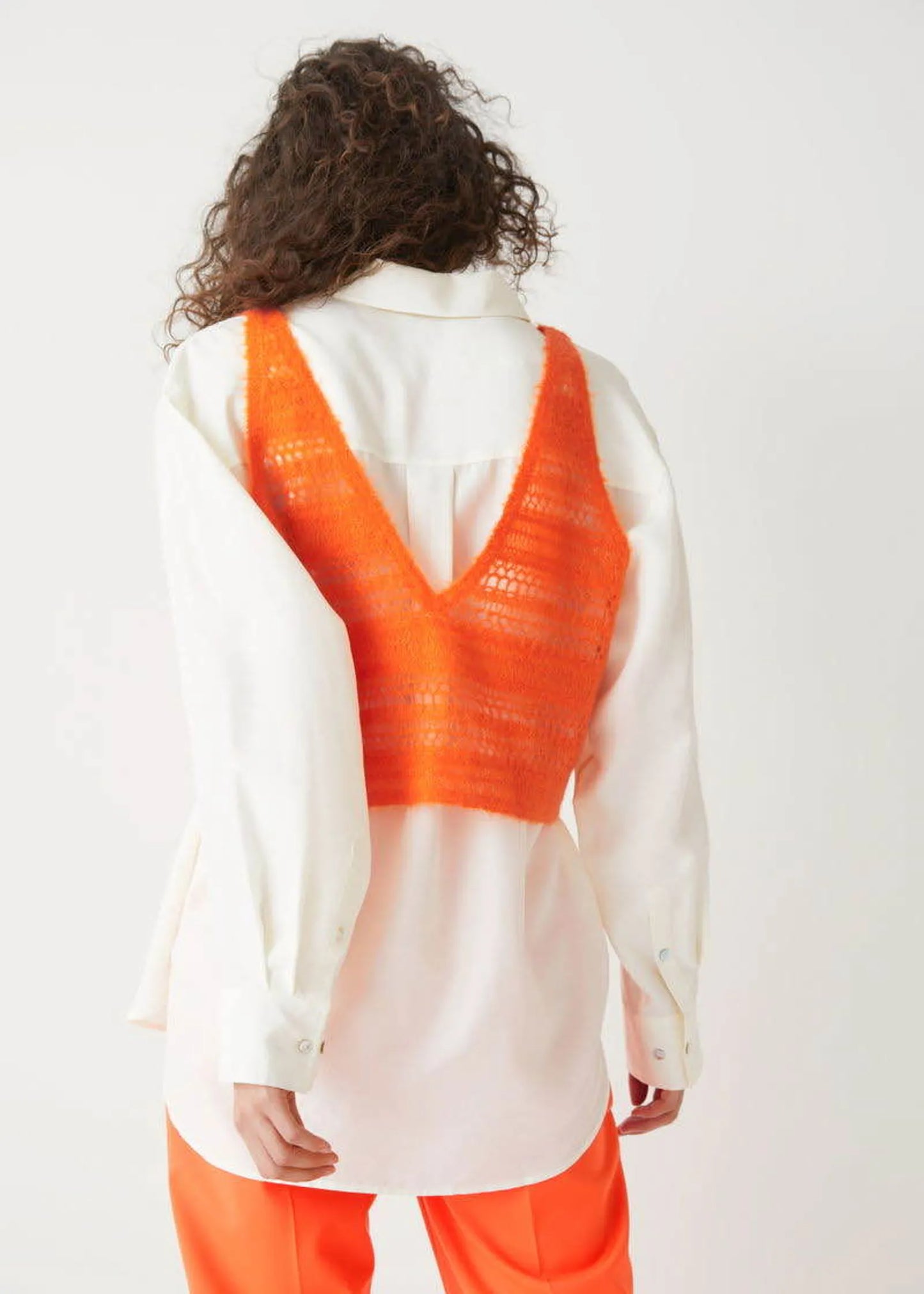 & Other Stories Crochet Knit Crop Top