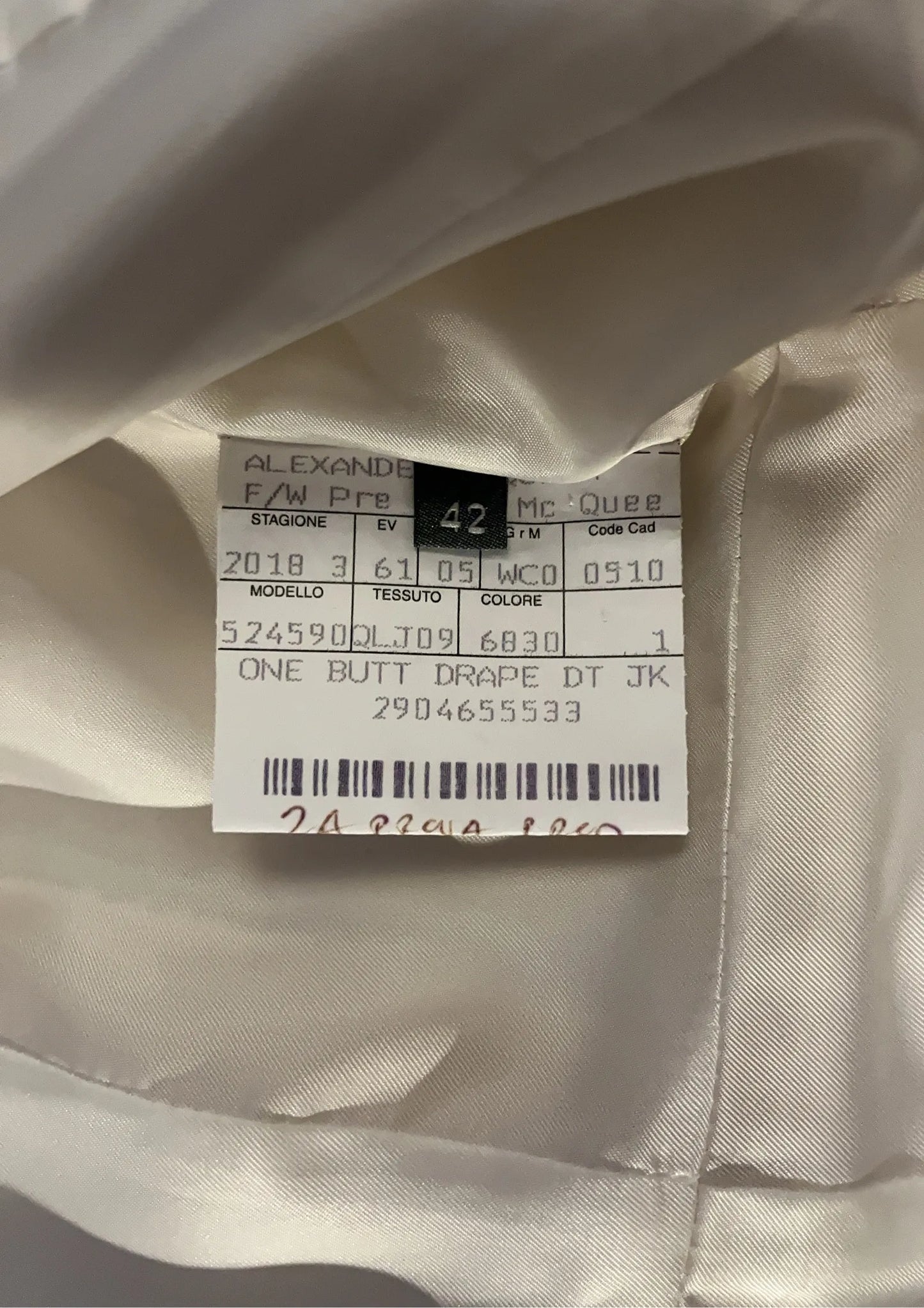 Alexander Mcqueen One Button Drapped Blazer