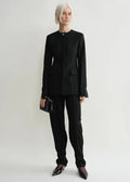 Toteme Collarless Cinched Black-kavaj