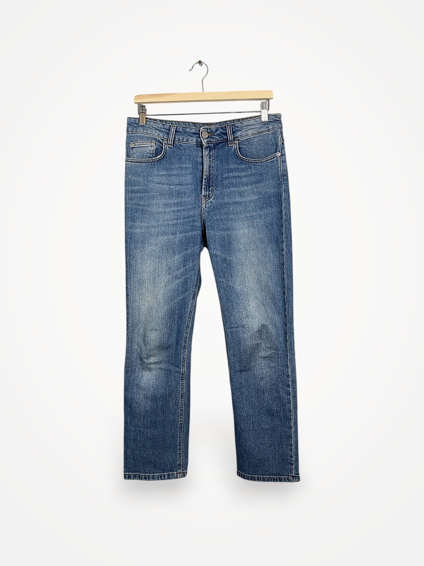 Filippa K Stella Cropped Mid Blue Denim Jeans