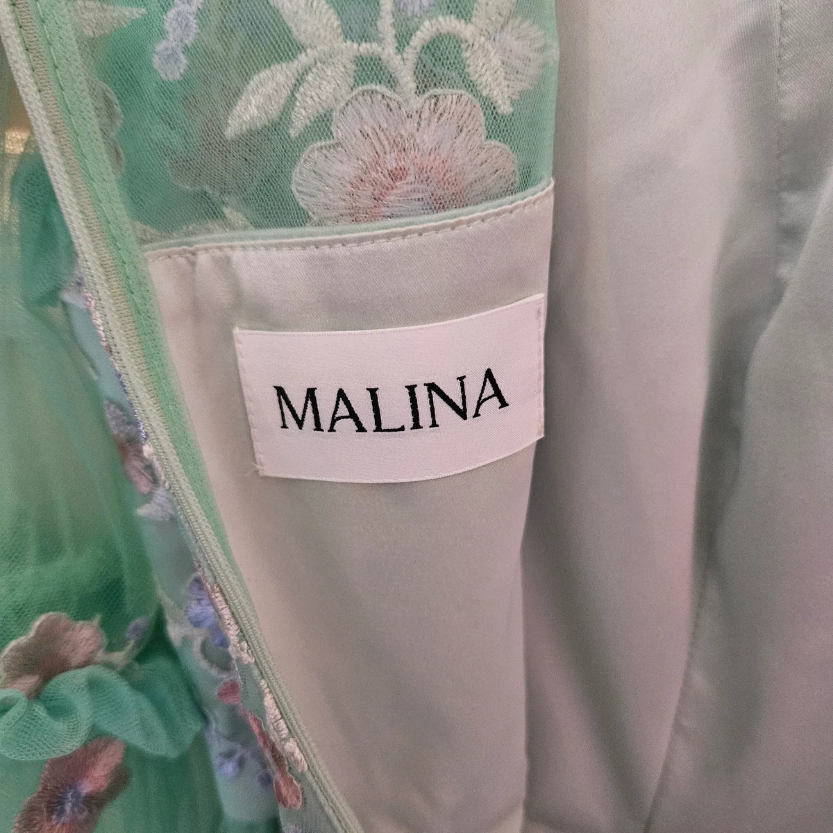 By Malina Nicolina Long Sleeved Lace Mini Dress