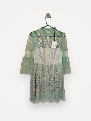 By Malina Nicolina Long Sleeved Lace Mini Dress