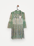 By Malina Nicolina Long Sleeved Lace Mini Dress