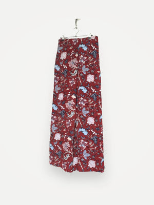 Diane Von Furstenberg Canton Bordeaux Wide Leg-byxor