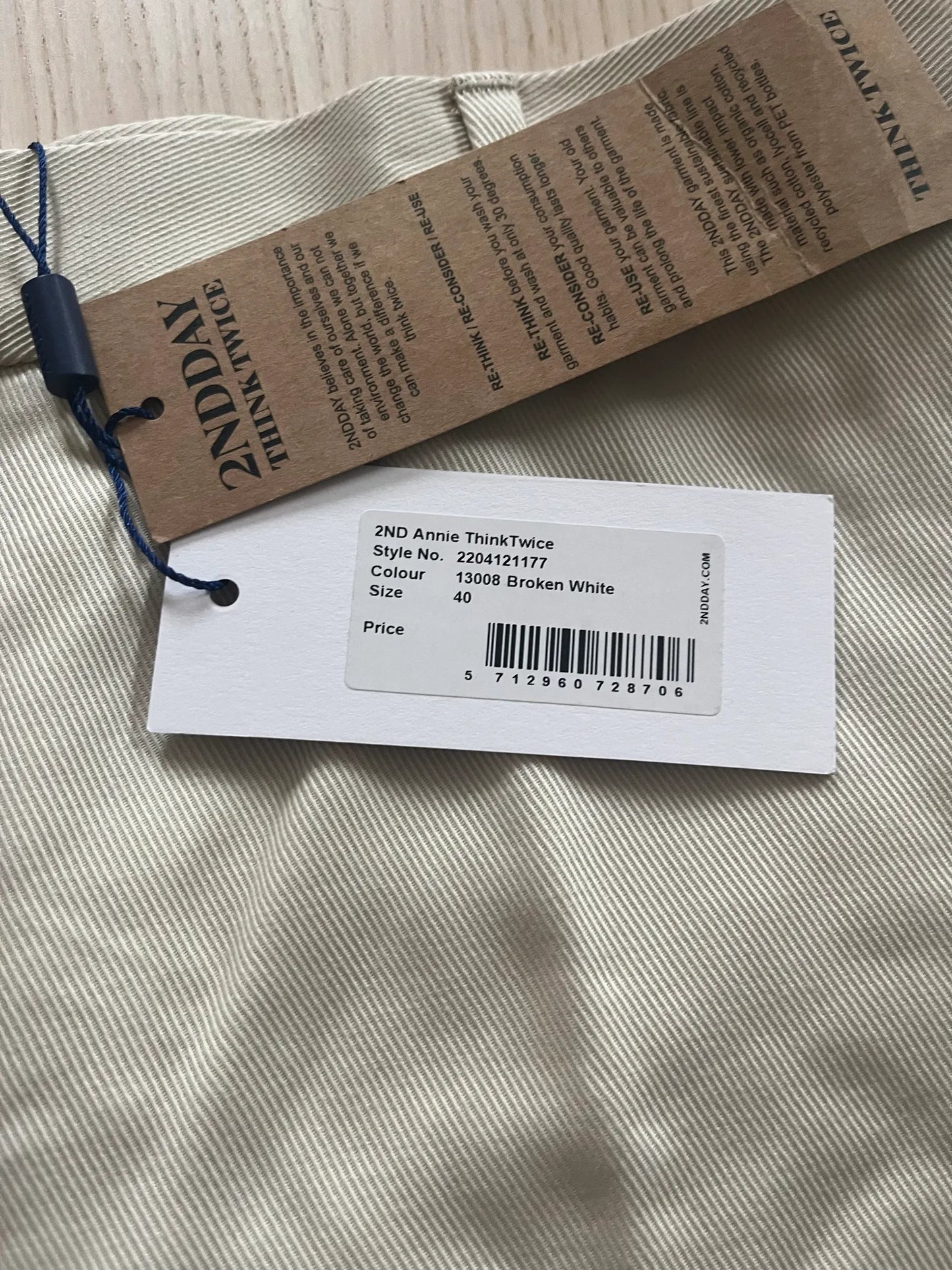2NDDAY Annie Think Twice-byxor NWT