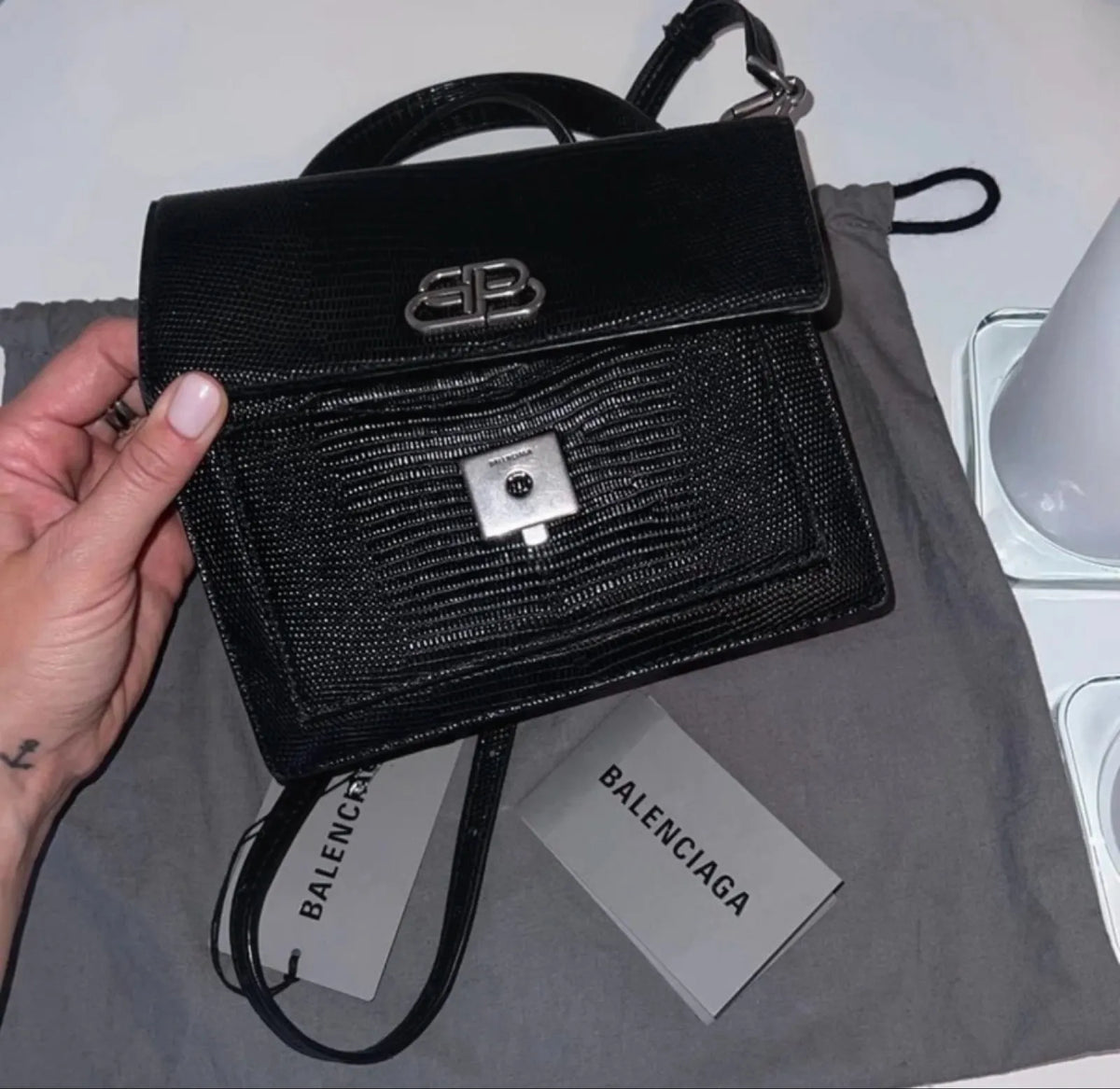 Balenciaga Sharp-skinnhandväska