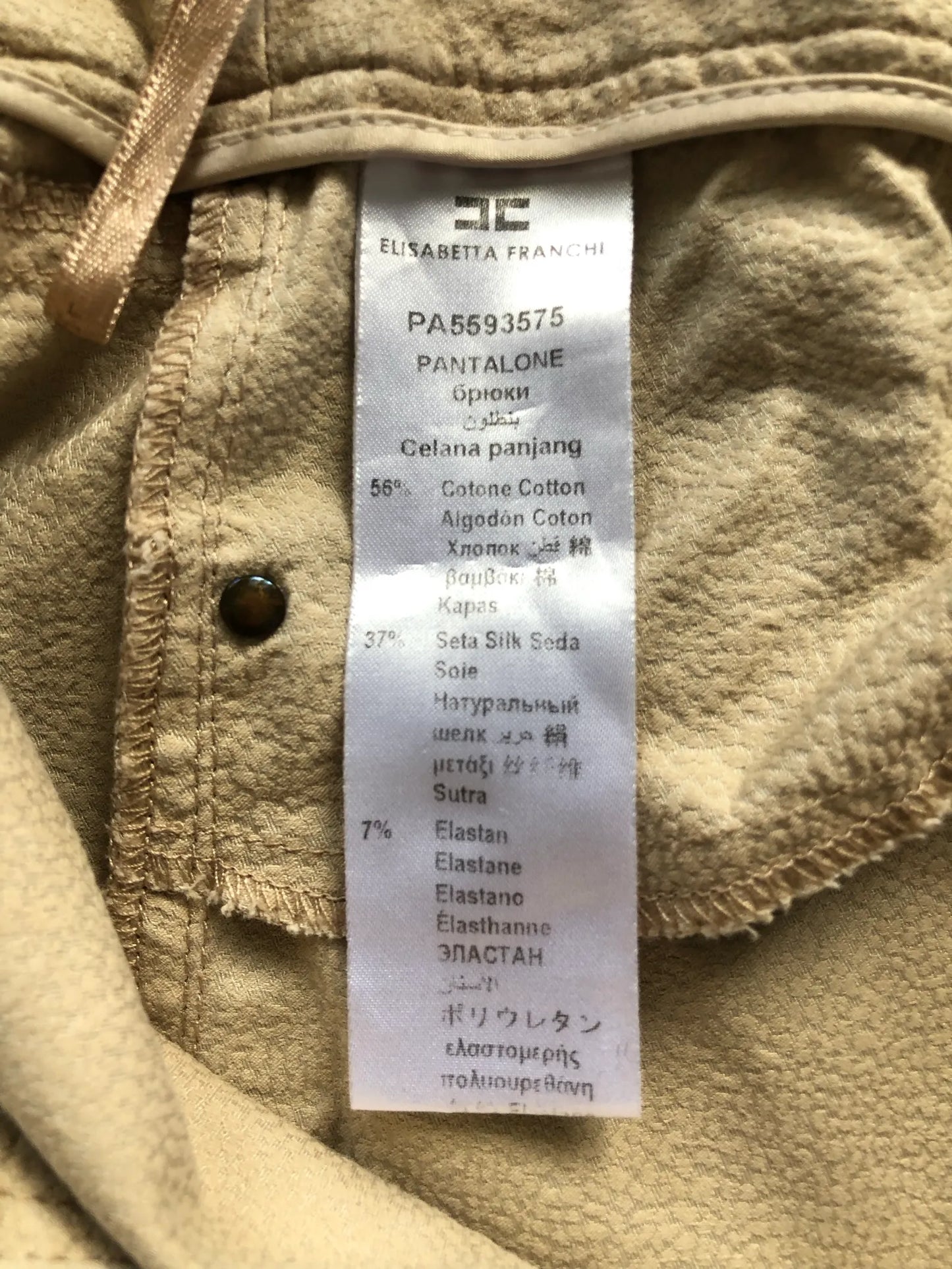 Elisabetta Franchi Pantalone Celena Panjang Trousers