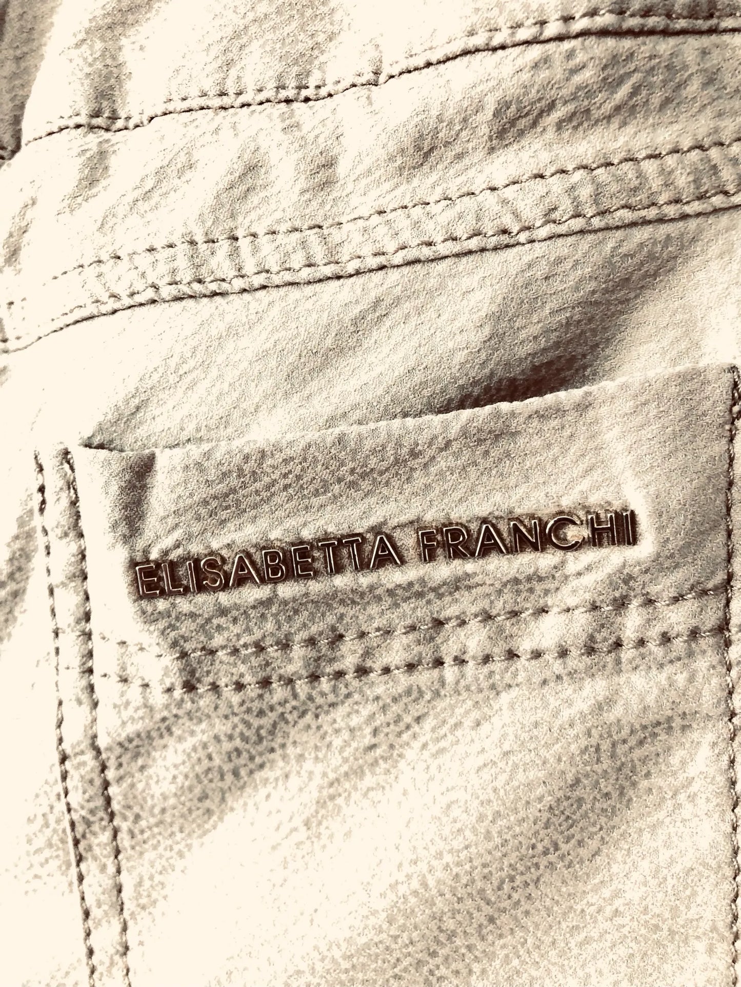 Elisabetta Franchi Pantalone Celena Panjang Trousers