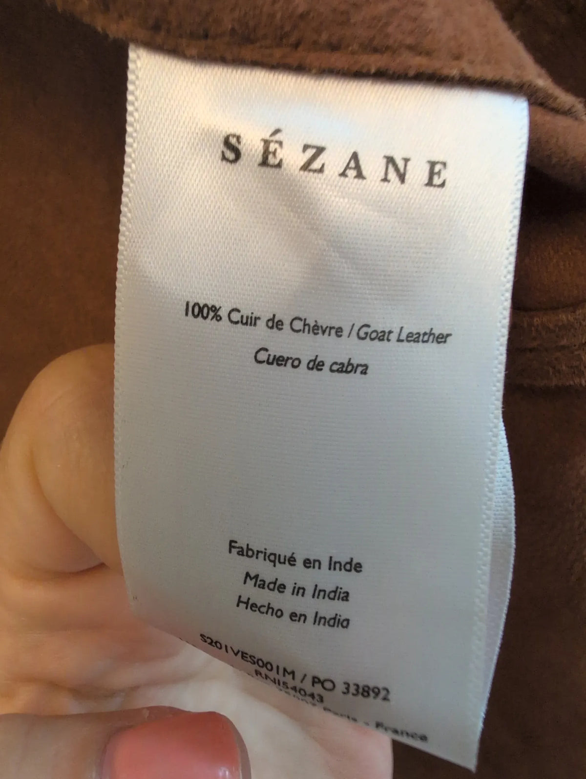 Sézane Leather jacket