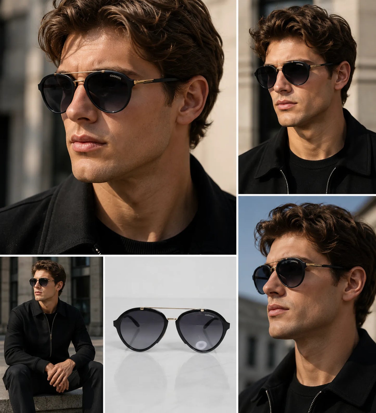 Carrera Aviator 125/s 6ubhd 54 O 17 145-solglasögon