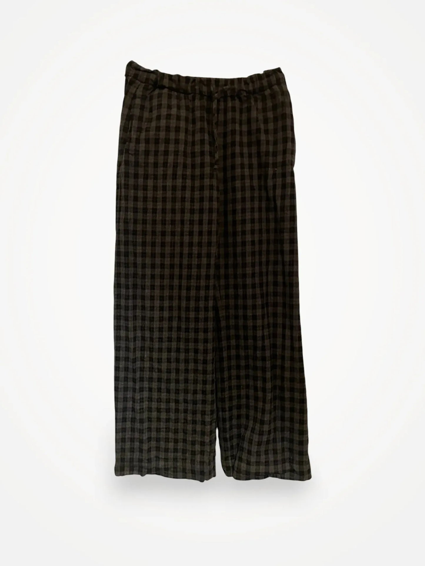 A Part Of The Art Vacant Black Check-byxor