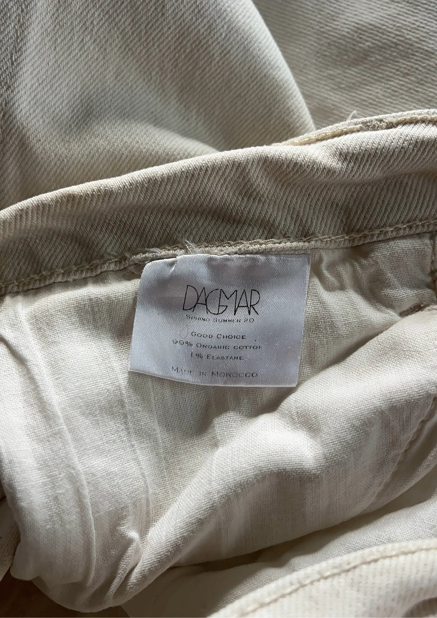 Dagmar Cropped Offwhite Jeans