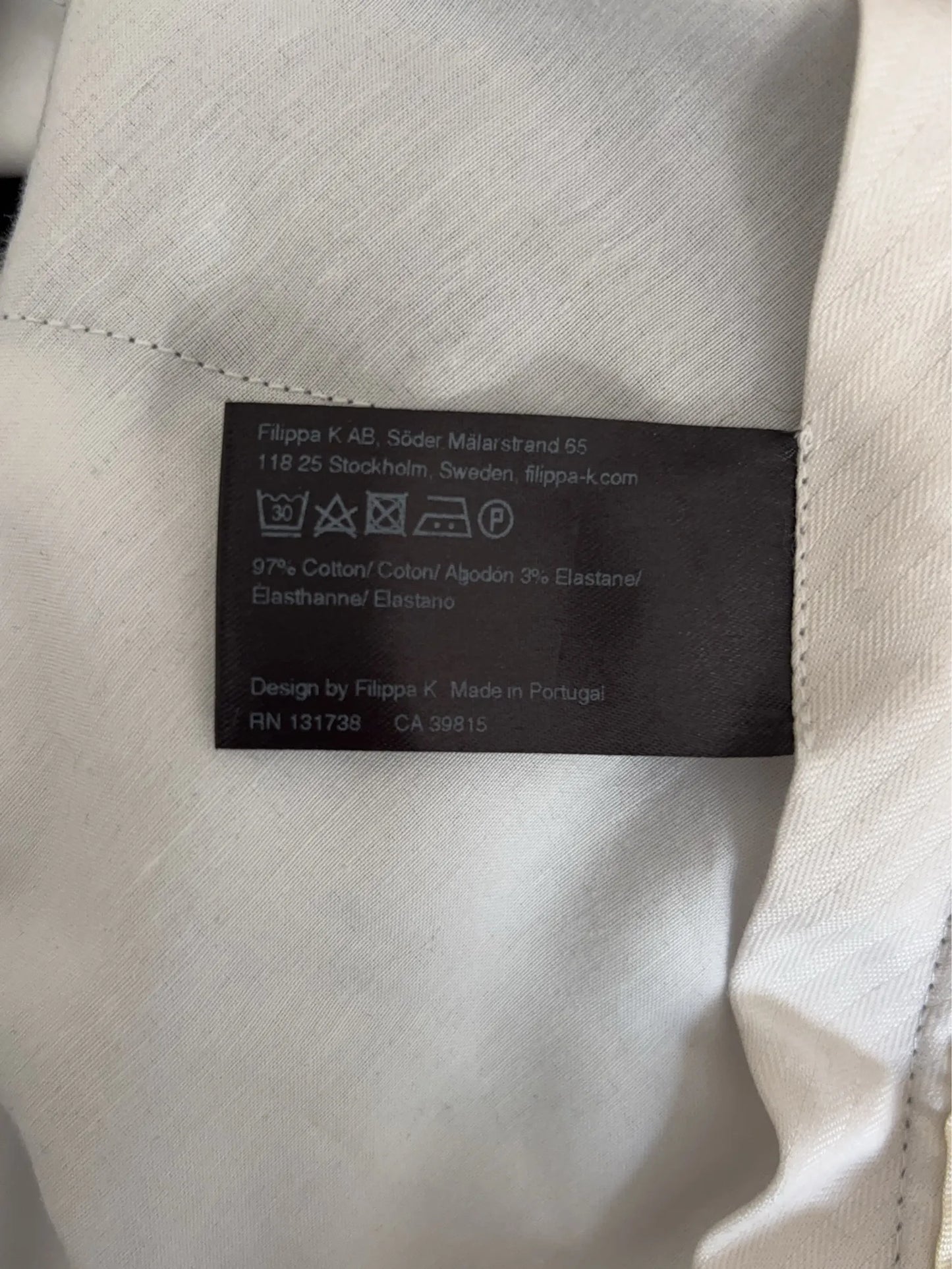Filippa K Luisa Cotton Slacks-kostymbyxor