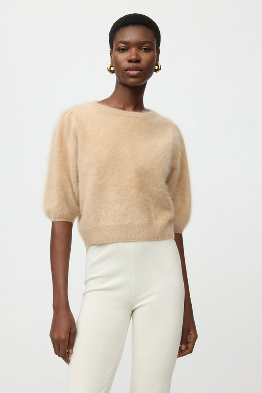 Soft Goat Brushed top-kashmirtröja NWT