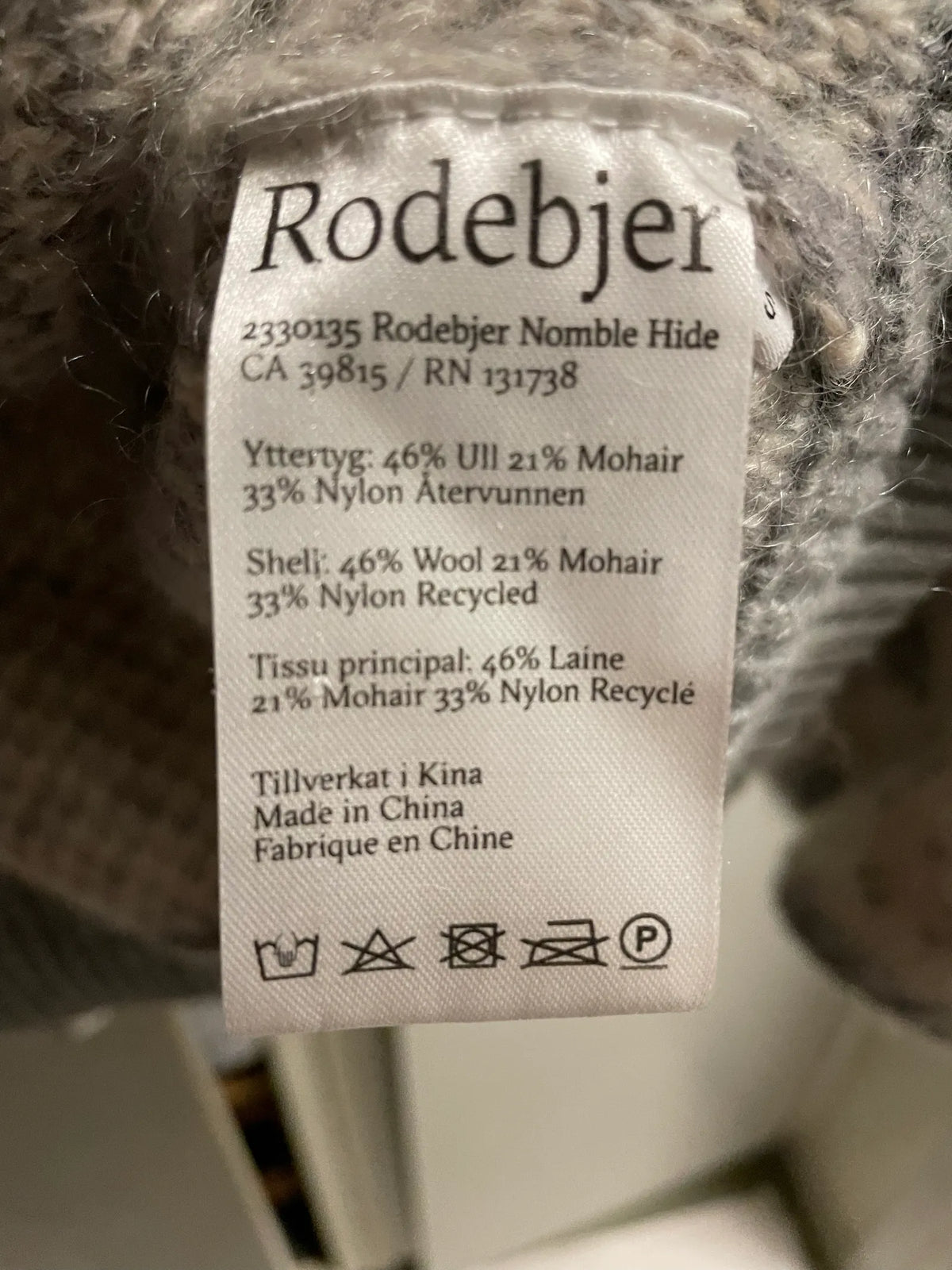Rodebjer Nomble Hide-ulltröja