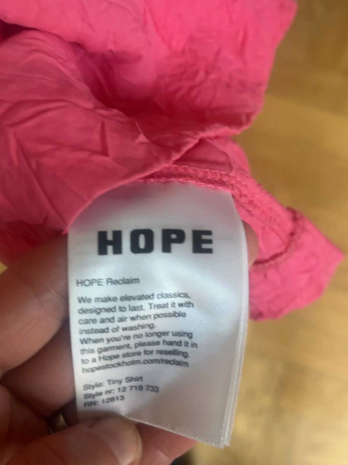 Hope-skjorta