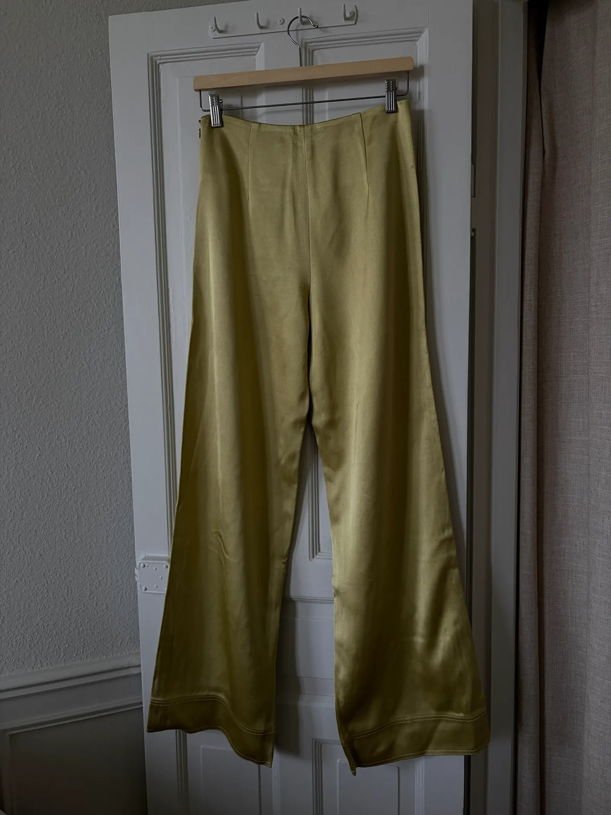 Toteme High-rise Satin Wide-leg Trousers