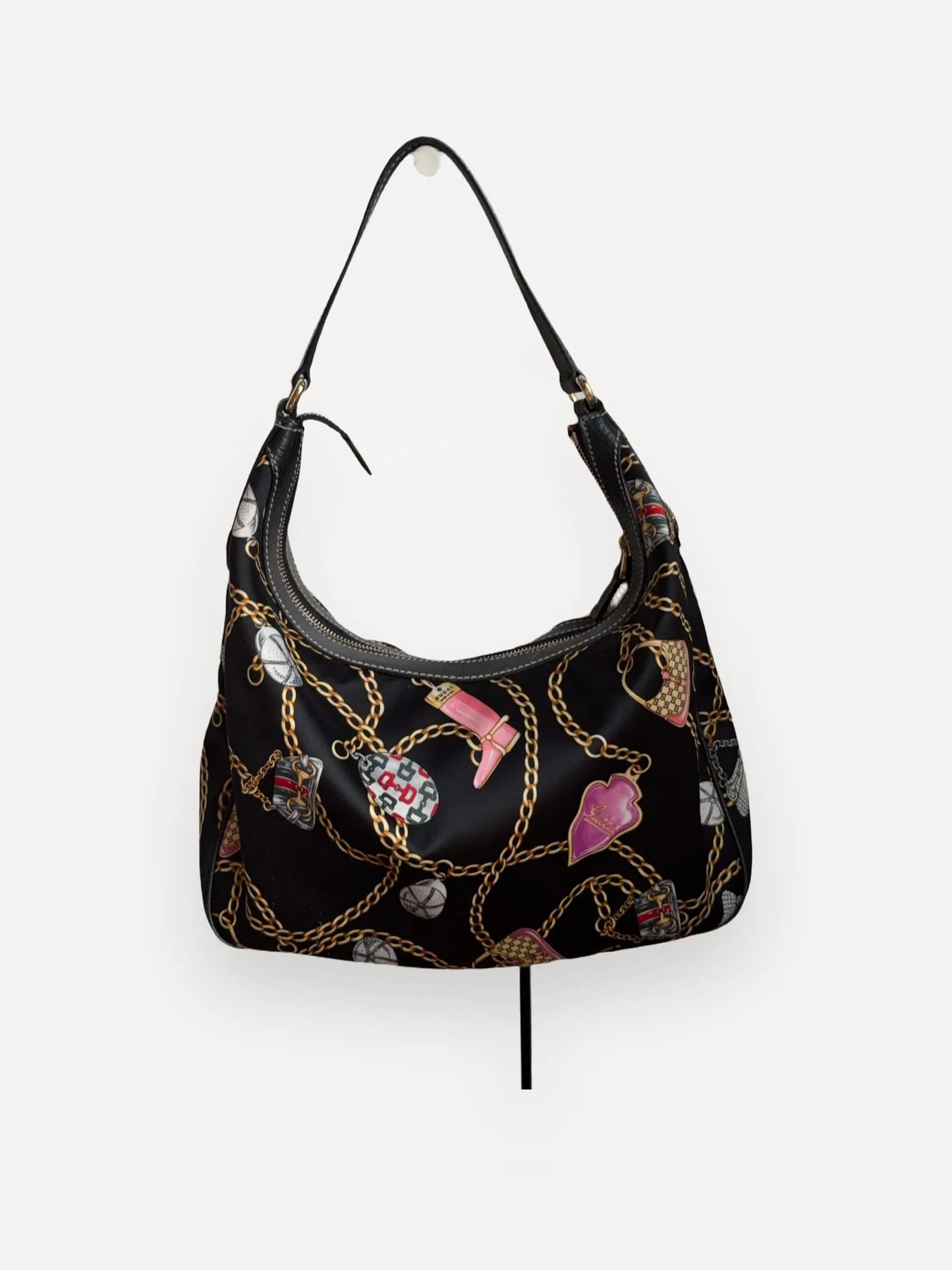Gucci-sidenhandväska