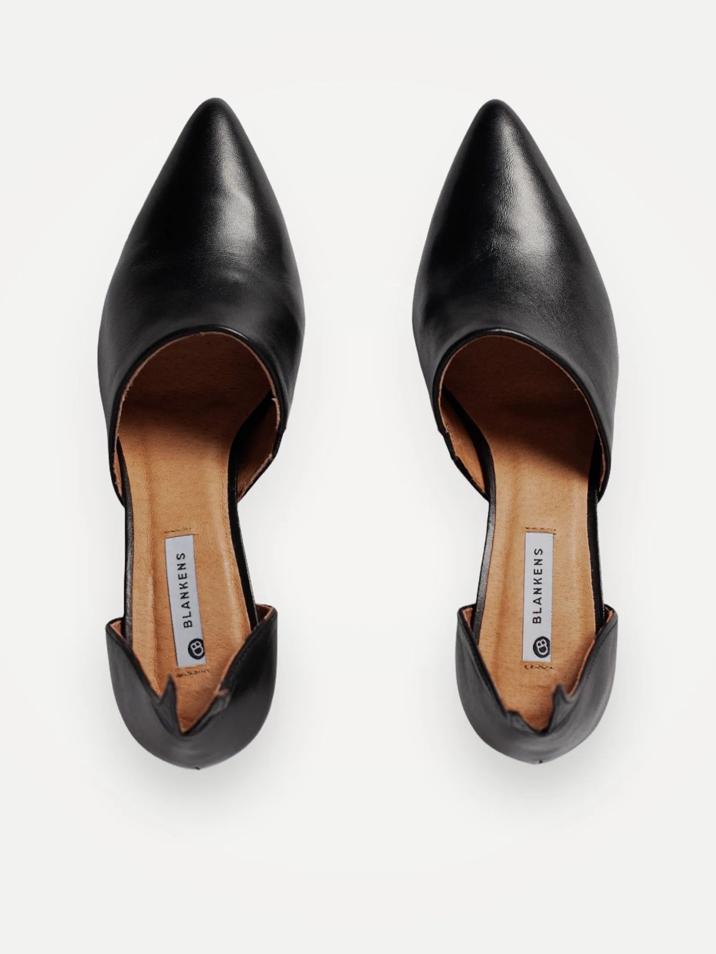 Blankens The Riverside Black Leather-skinnklackar