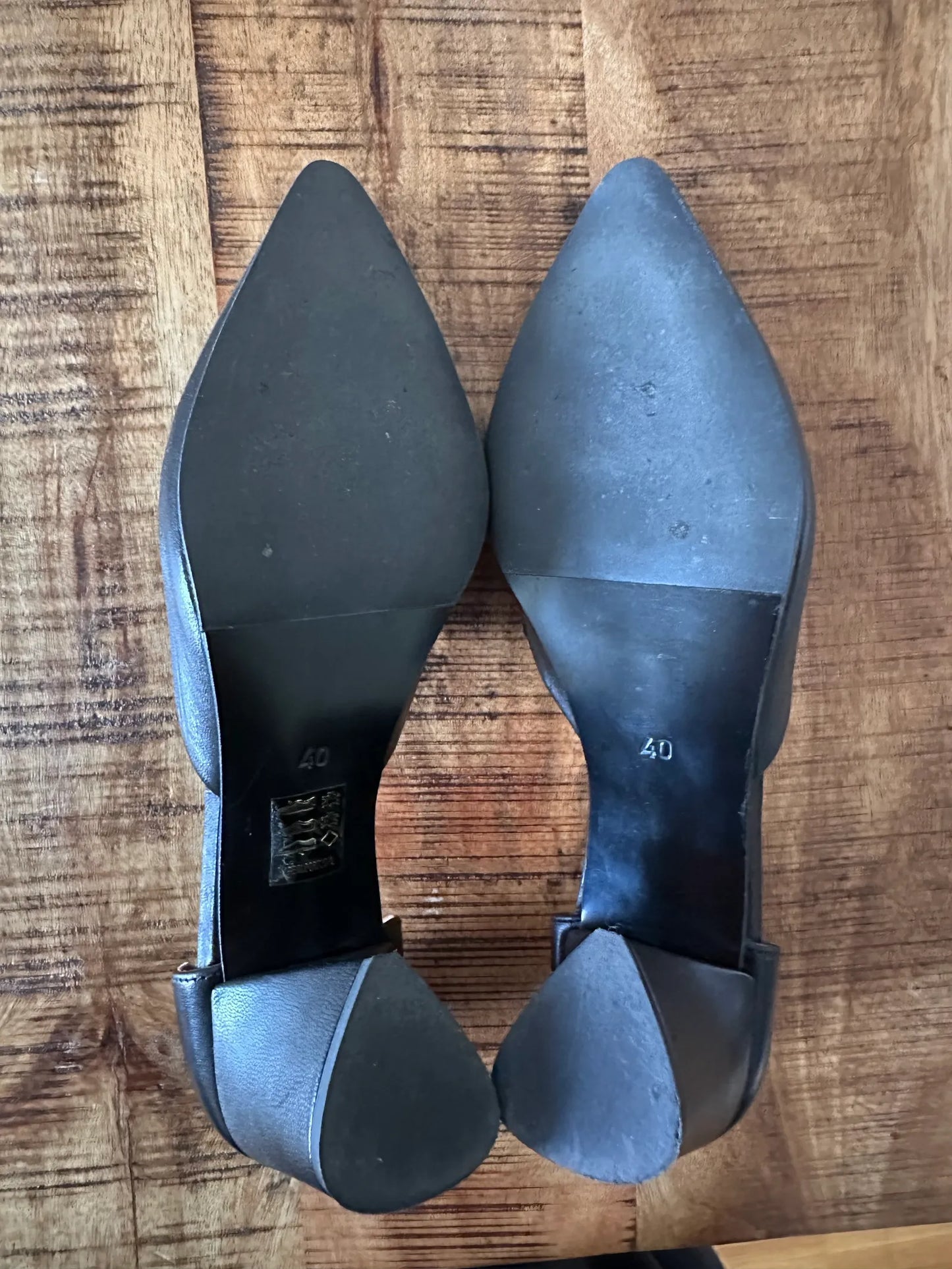 Blankens The Riverside Black Leather-skinnklackar