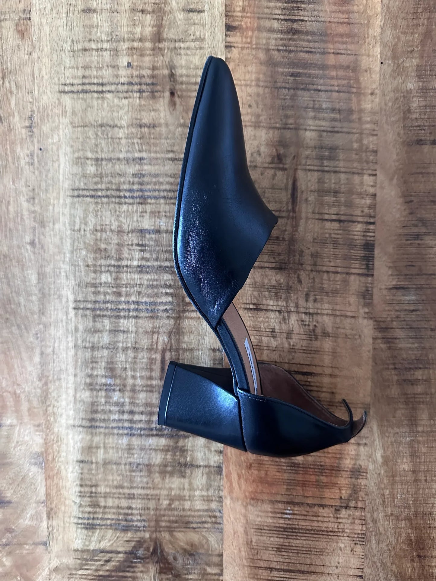 Blankens The Riverside Black Leather-skinnklackar